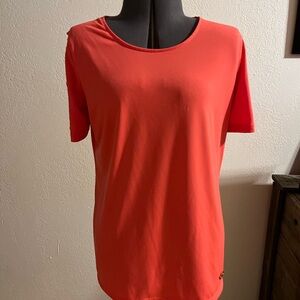 Michael Kors Coral Short-Sleeve Crewneck Tee